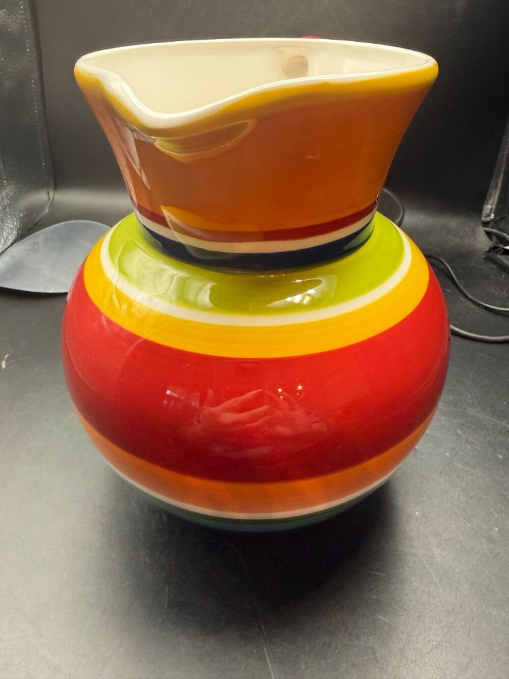 Pier 1 Colorful Pitcher - Picture 5 of 6